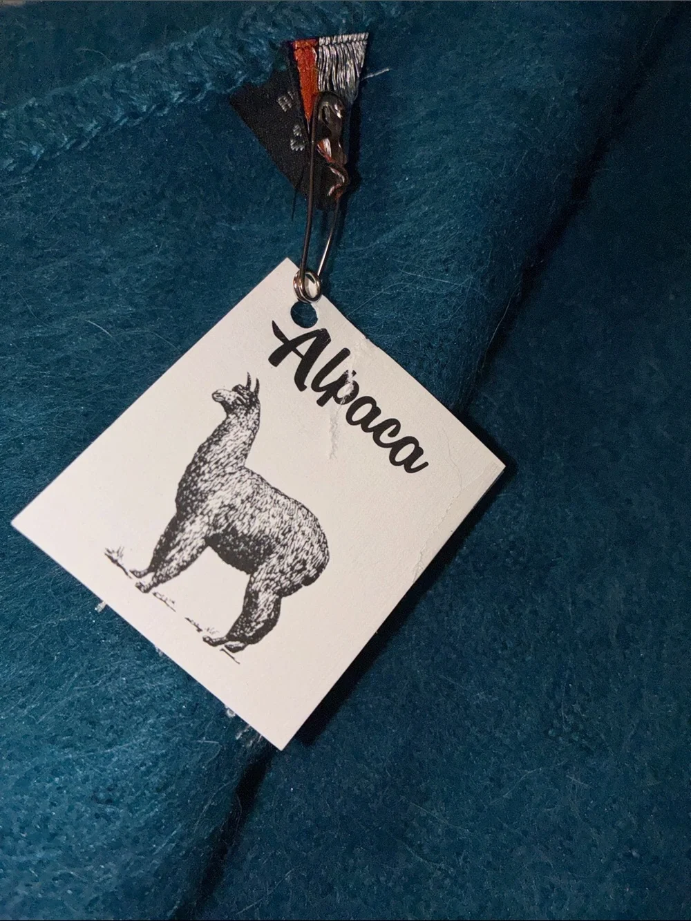 Alpaca Camargo Unisex Teal, Aqua, Turquoise Alpaca Scarf